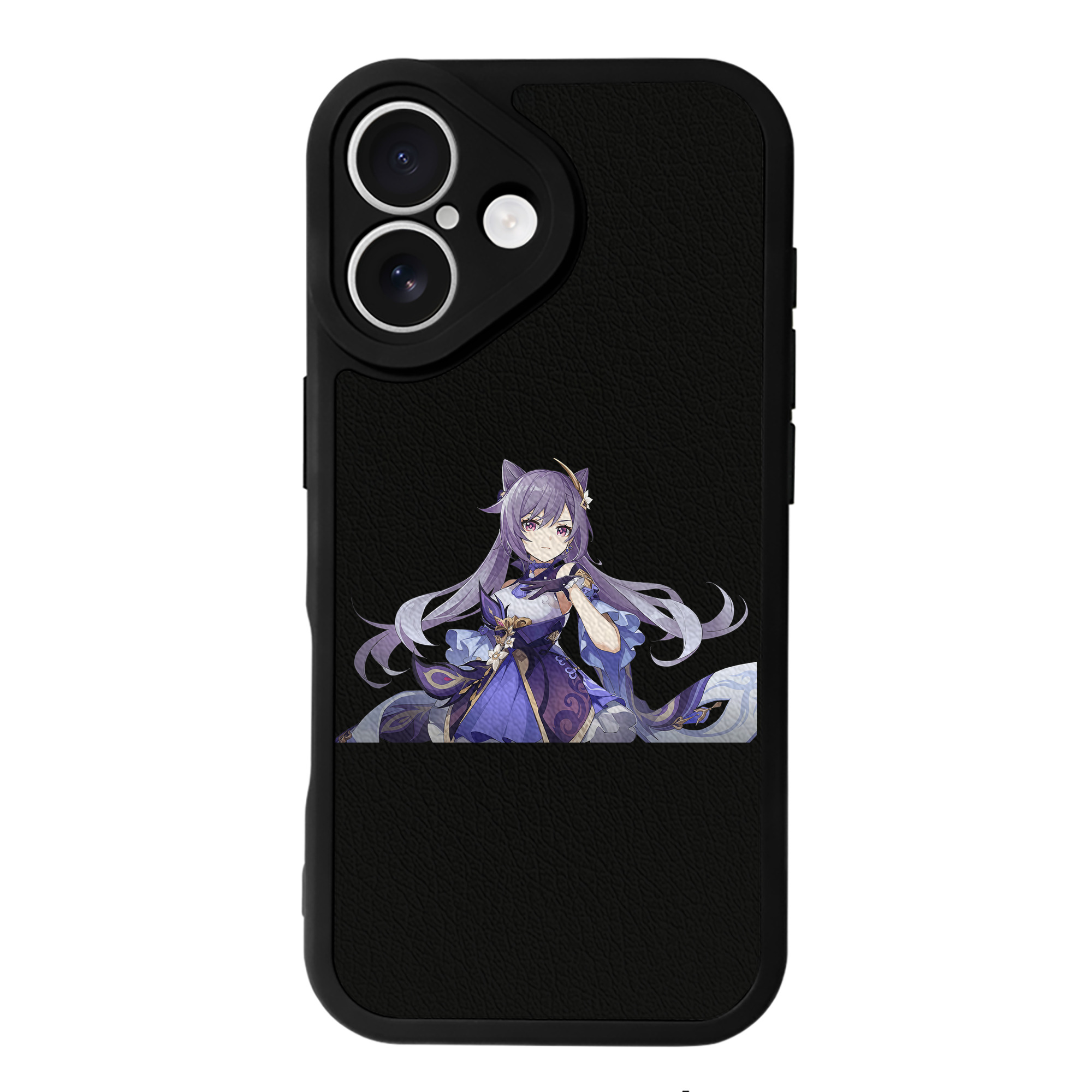 げんし神 刻晴 こくせい genshin Kokusei 【iPhone 16シリーズ対応】シリコンスマホケース（レザー調） 材質：シリコン